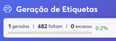 Geração de etiquetas em lote para envios Mercado Livre Full - sistema de etiquetagem Magiic